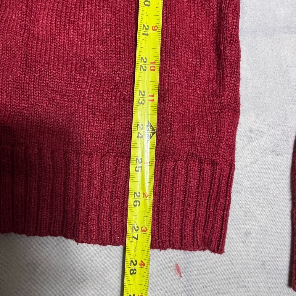 Croft & Barrow Mens Pullover Sweater Maroon Red Knit Crew Neck Winterwear Size L - Picture 16 of 16